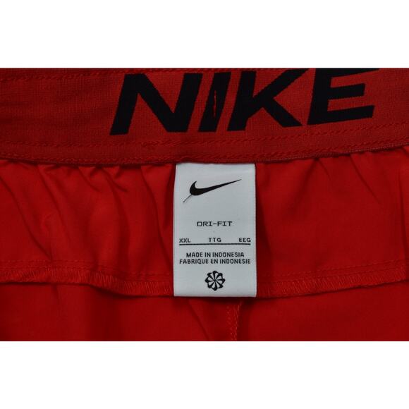 Nike Dri-FIT Men's Red Running Athletic Shorts Size XXL Swoosh Basketball - Picture 5 of 8